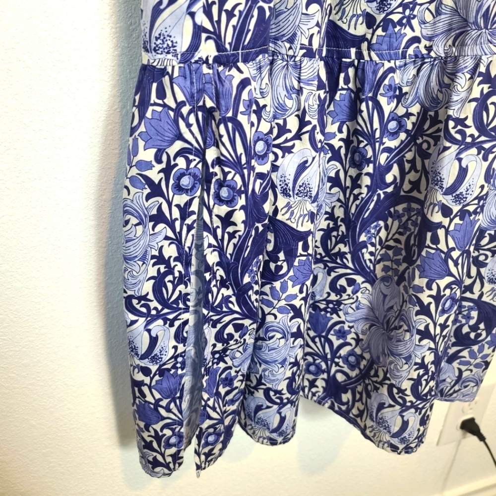 FINLEY Aerin Floral Maxi Dress In Blue Iris Size Small - Picture 10 of 11